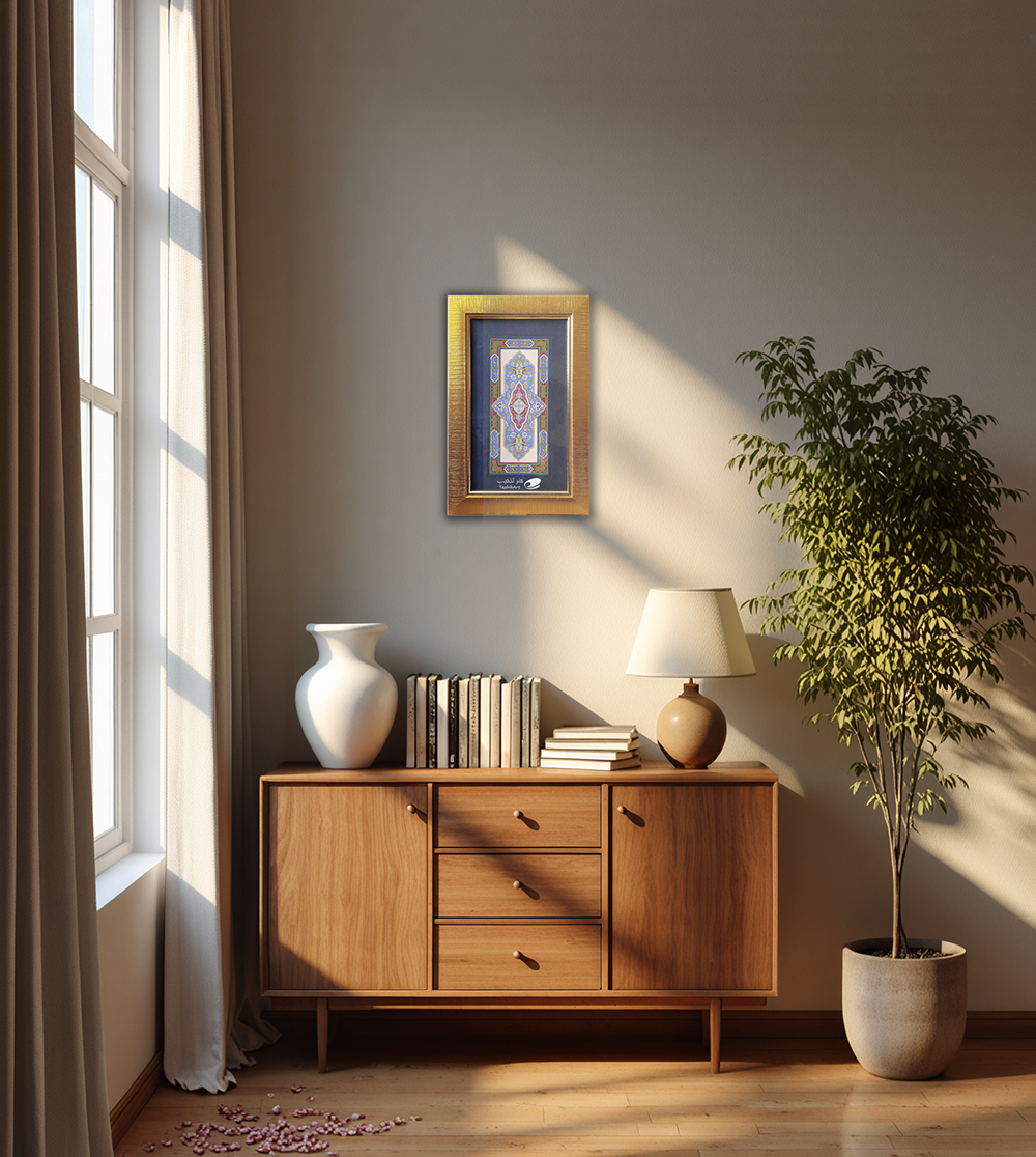 تذهیب گلاب روی دیوار