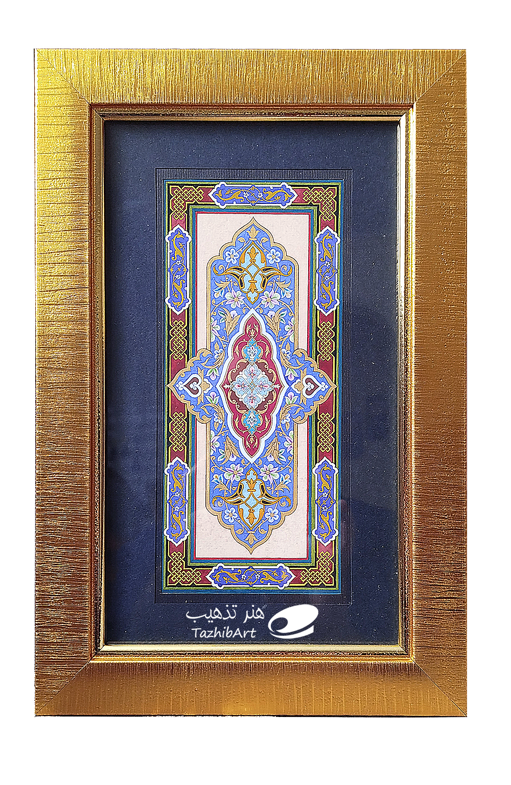 تابلوی تذهیب گلاب