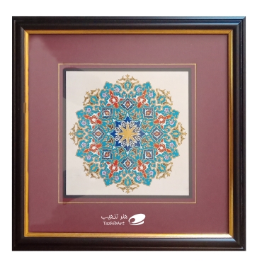 تذهیب میترا با قاب