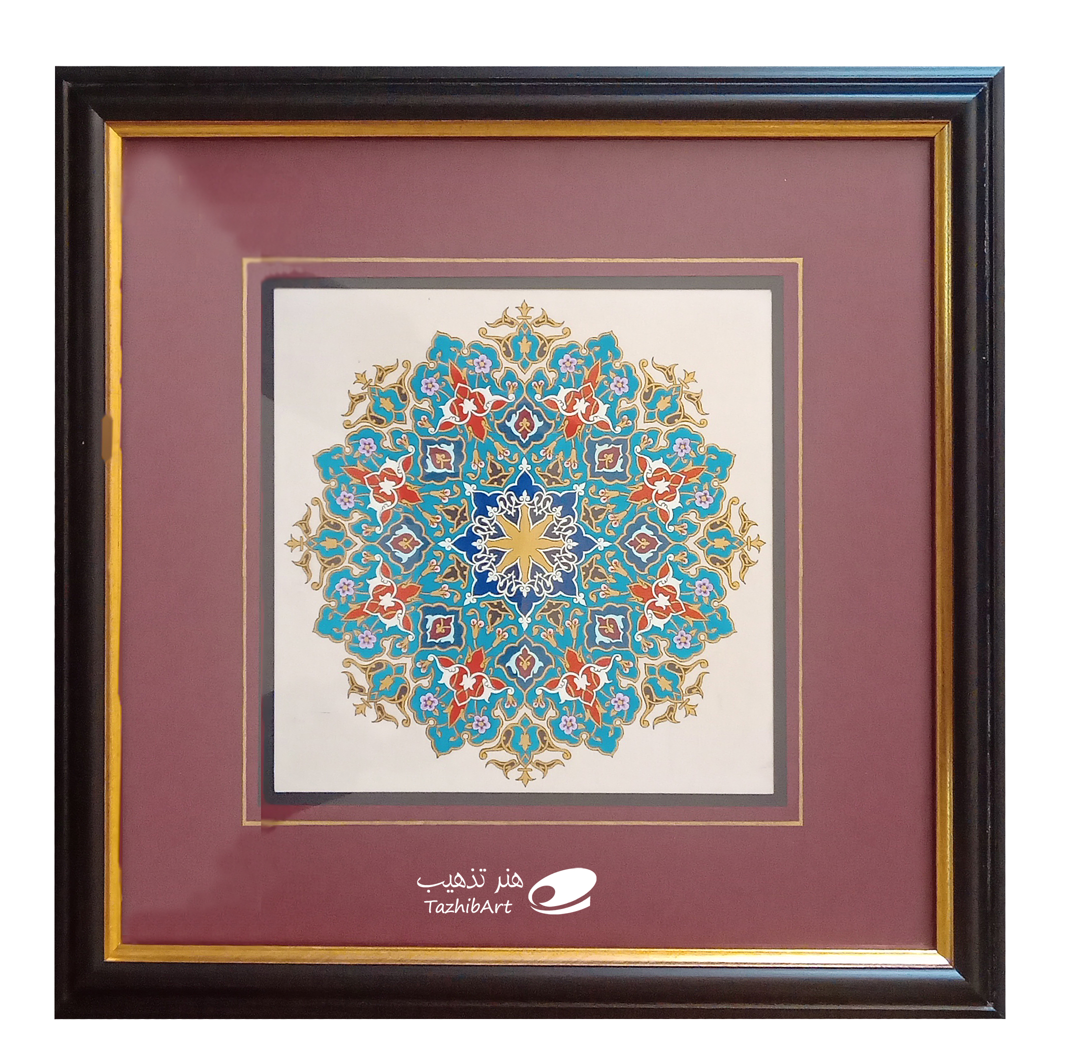 تذهیب میترا با قاب